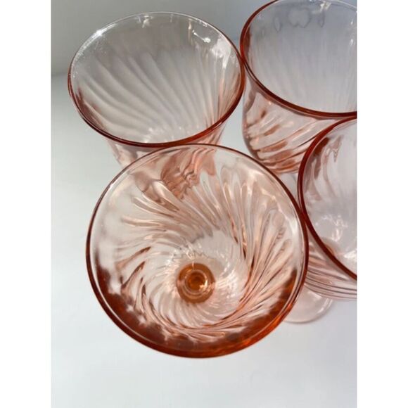 Luminarc (France) 'Rosaline Pink' White Wine Glasses - Picture 4 of 8